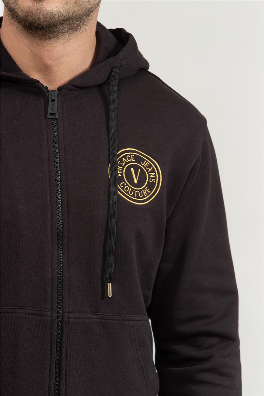 Versace Jeans Couture Erkek Fermuarlı Sweatshirt