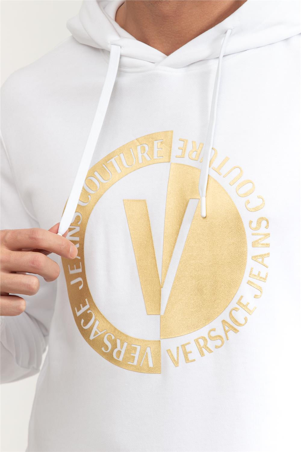 Versace Jeans Couture Erkek Kapüşonlu Sweatshirt