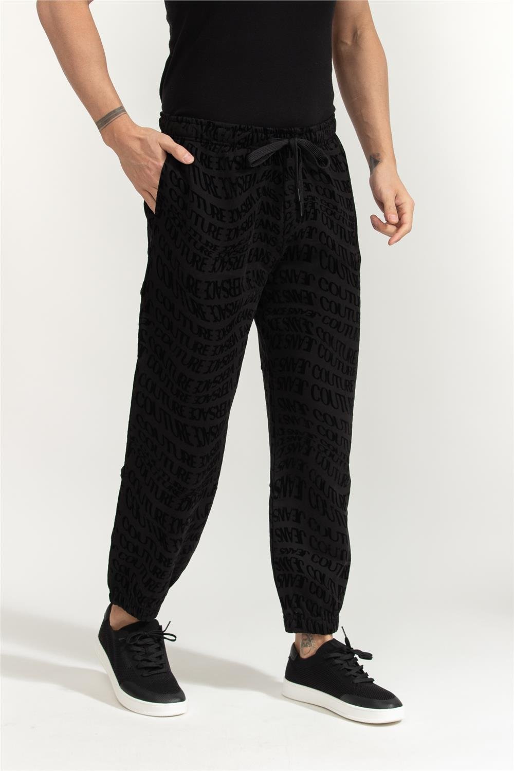 Versace Jeans Couture Fleece Flock Liquify Erkek Eşofman Altı