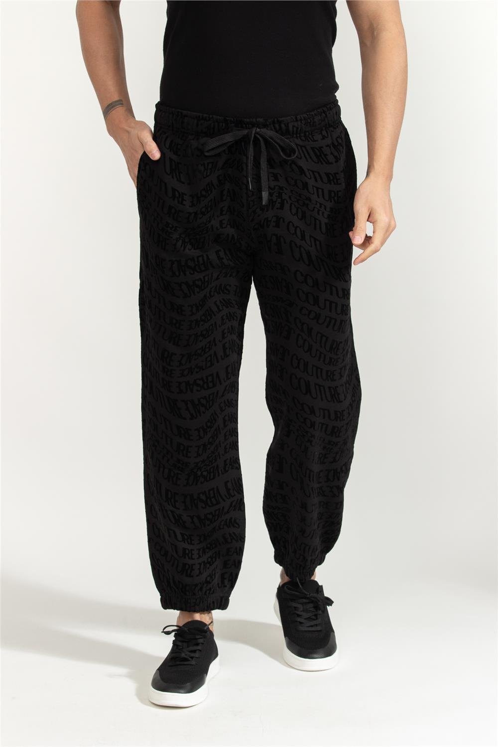 Versace Jeans Couture Fleece Flock Liquify Erkek Eşofman Altı