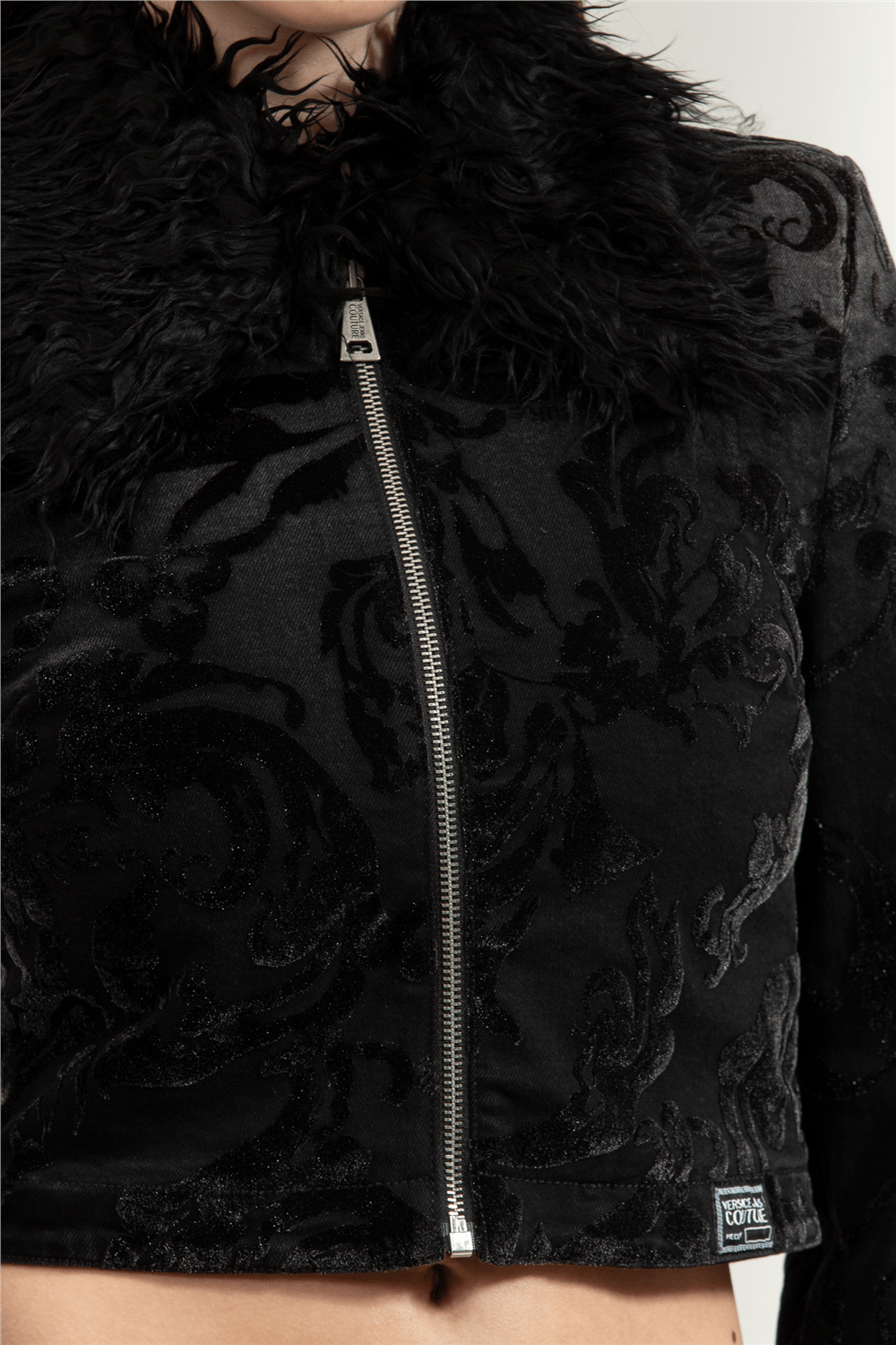 Versace Jeans Couture Flock Barocco Jacket Kadın Mont