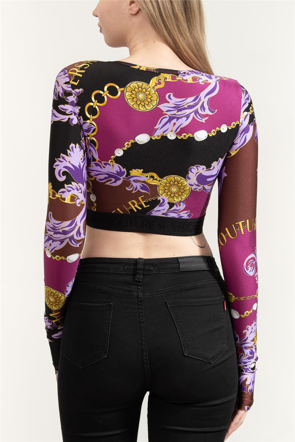 Versace Jeans Couture Kadın Bisiklet Yaka T-Shirt