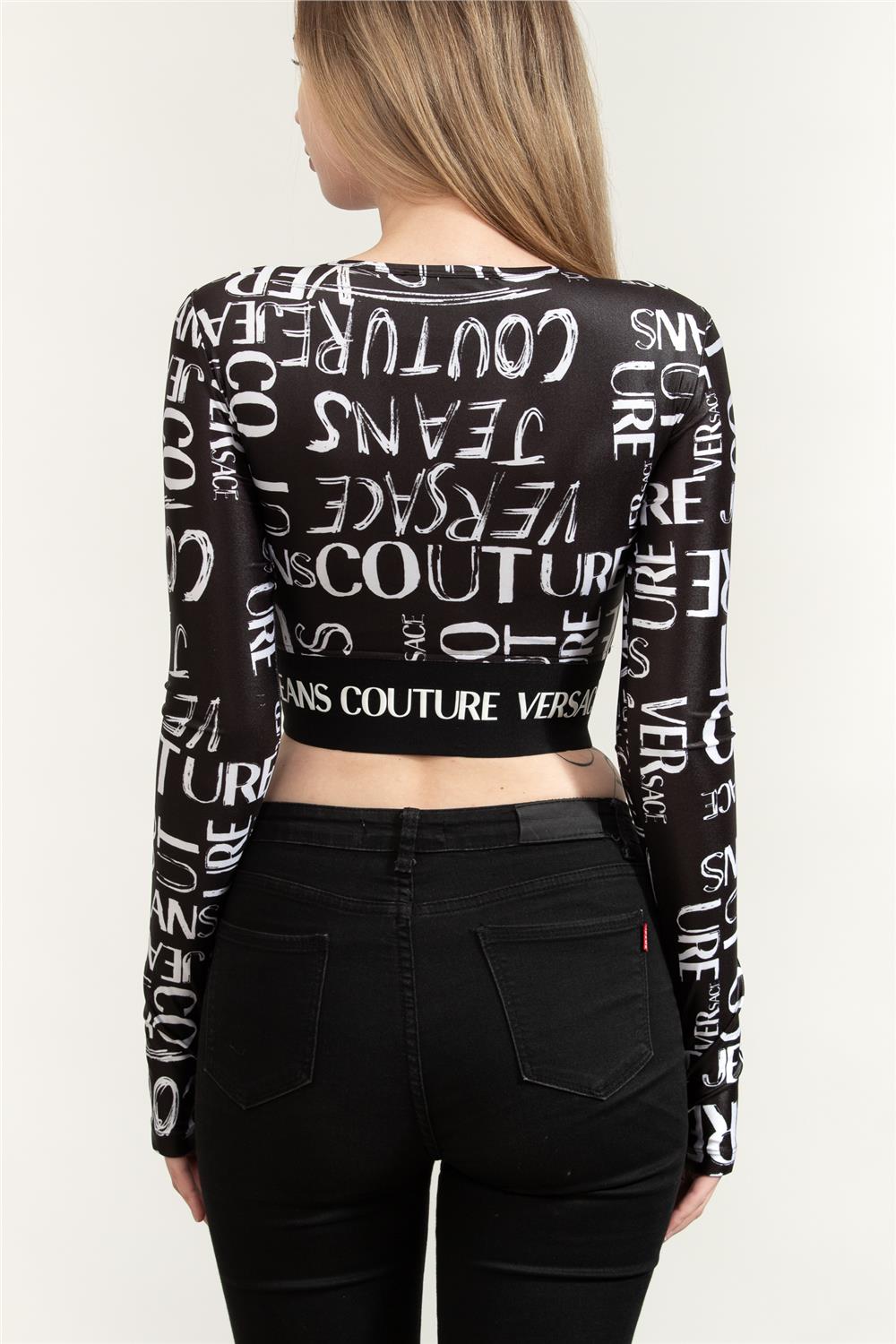 Versace Jeans Couture Kadın Bisiklet Yaka T-Shirt