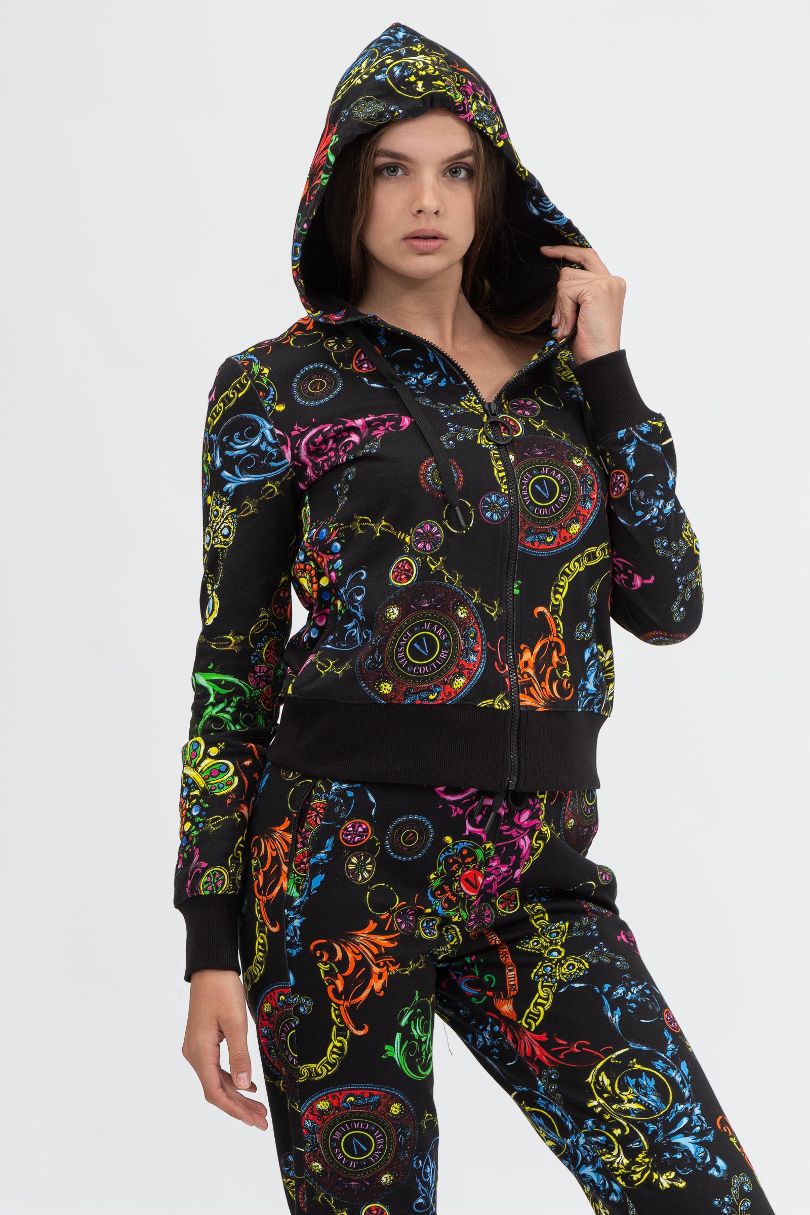 Versace Jeans Couture Kadın Fermuarlı Sweatshirt