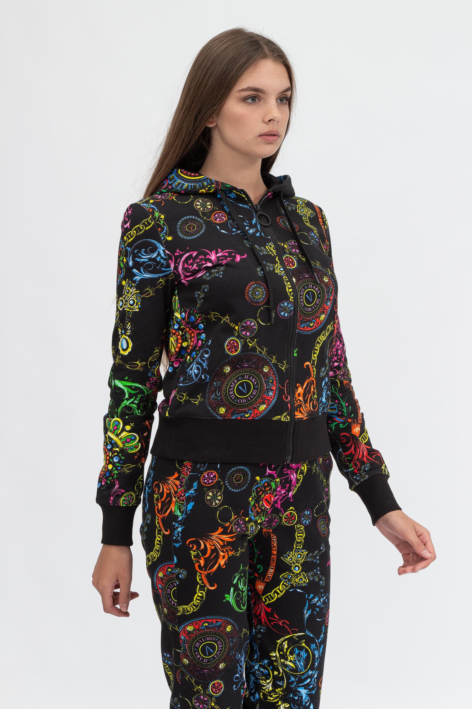 Versace Jeans Couture Kadın Fermuarlı Sweatshirt