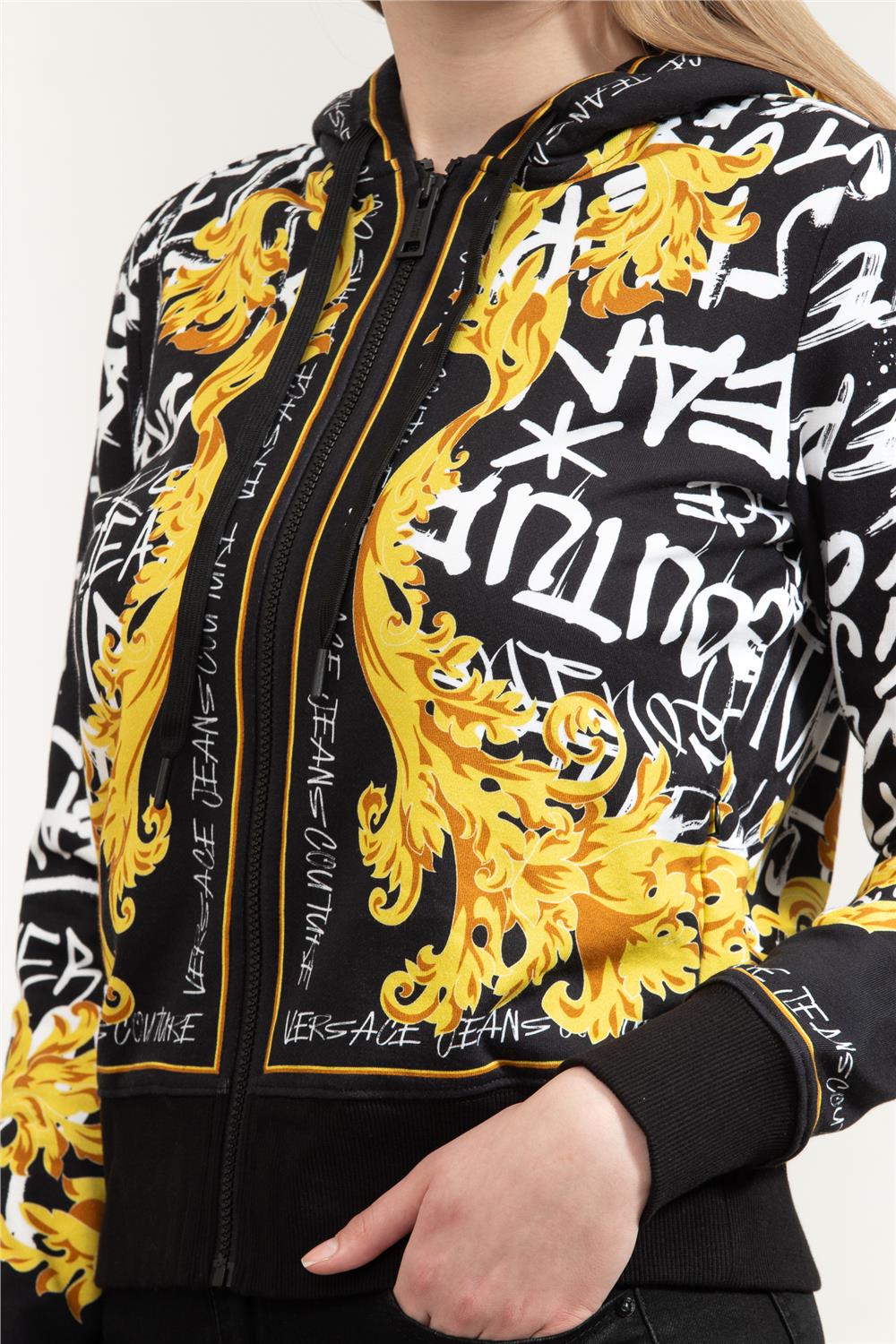 Versace Jeans Couture Kadın Fermuarlı Sweatshirt