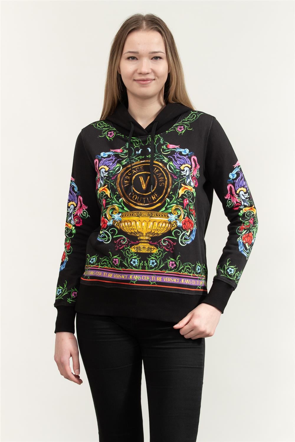 Versace Jeans Couture Kadın Kapüşonlu Sweatshirt