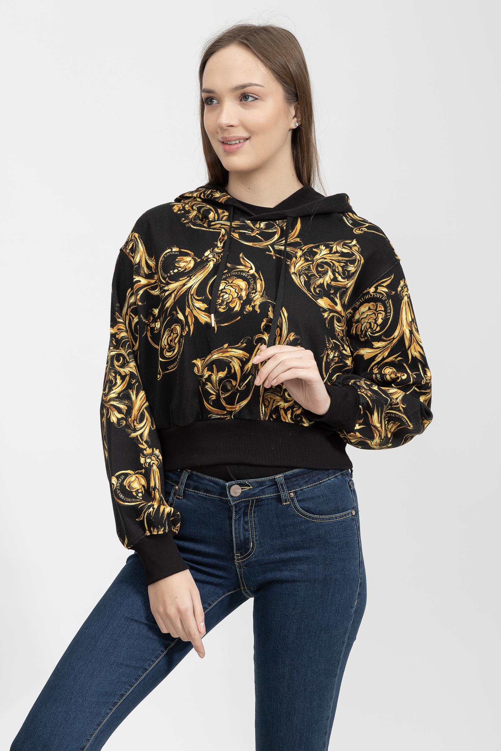 Versace Jeans Couture Kadın Kapüşonlu Sweatshirt