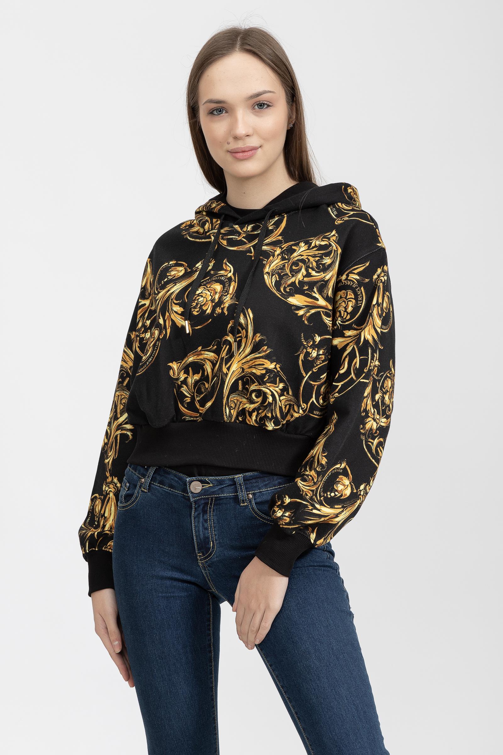Versace Jeans Couture Kadın Kapüşonlu Sweatshirt