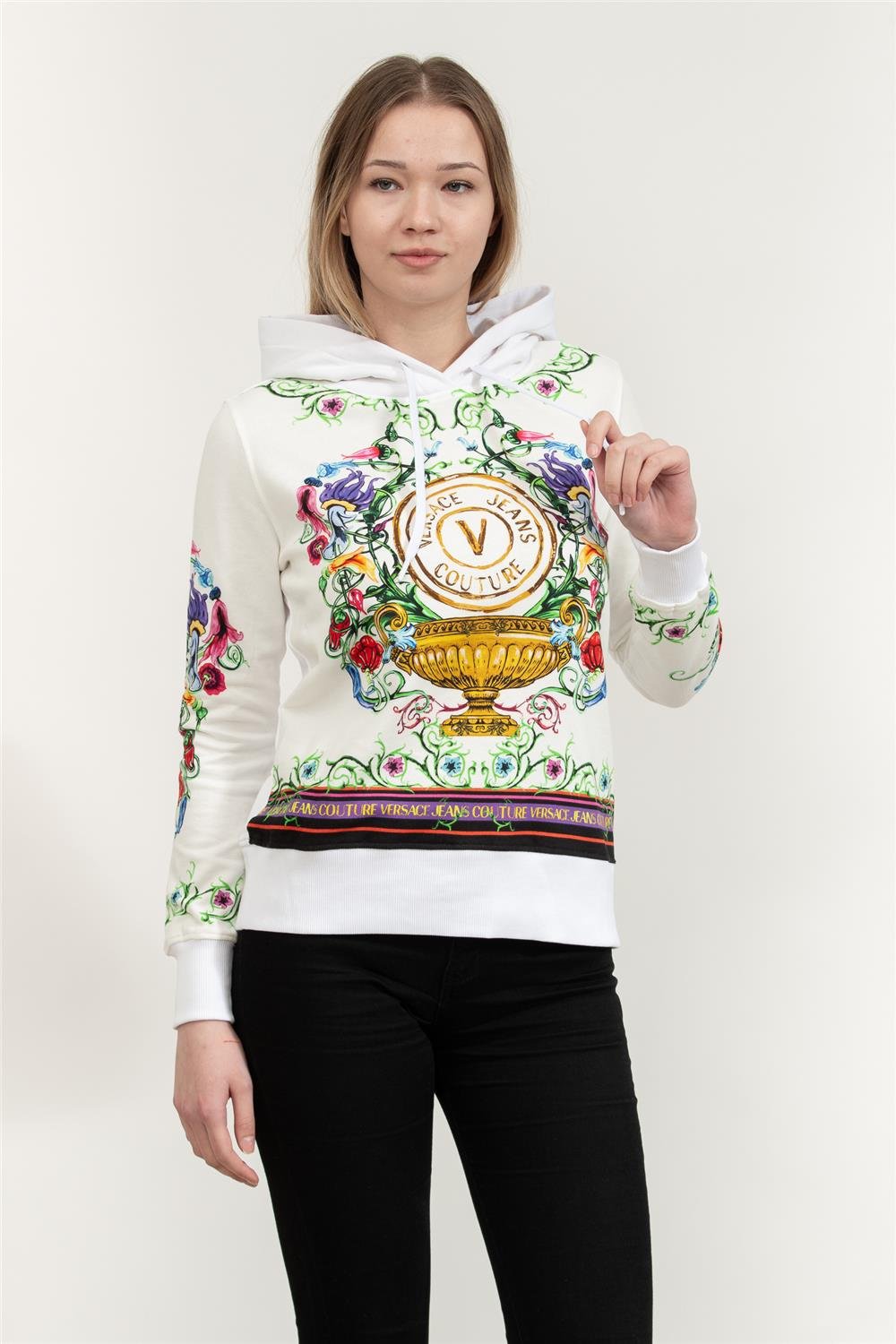 Versace Jeans Couture Kadın Kapüşonlu Sweatshirt