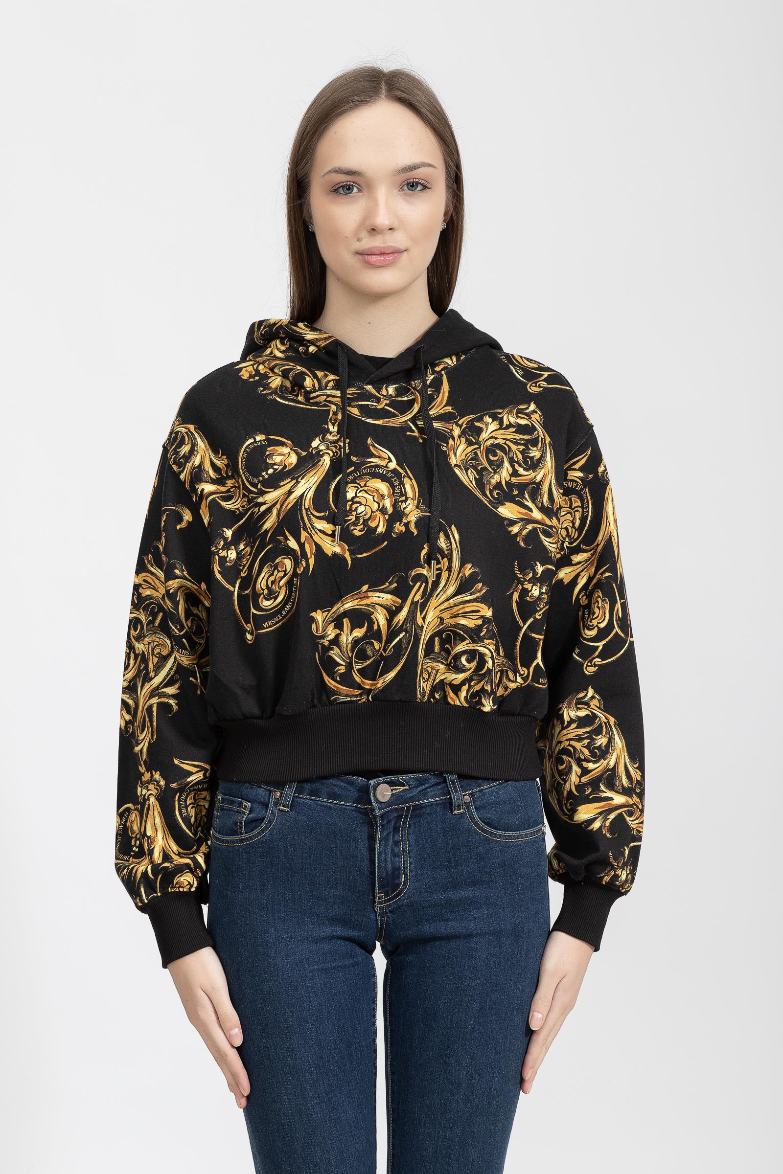 Versace Jeans Couture Kadın Kapüşonlu Sweatshirt