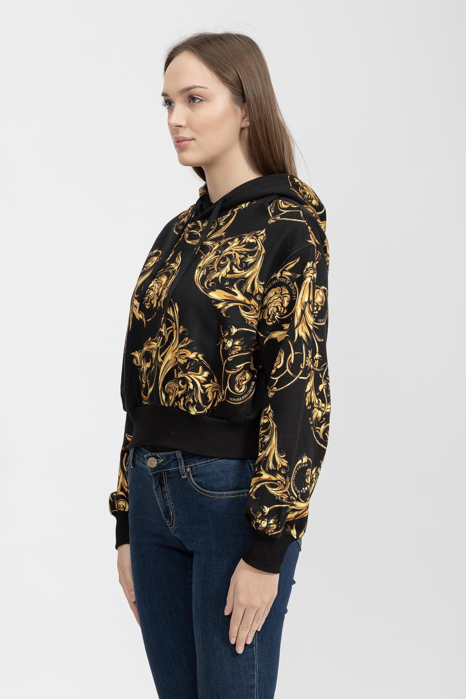 Versace Jeans Couture Kadın Kapüşonlu Sweatshirt