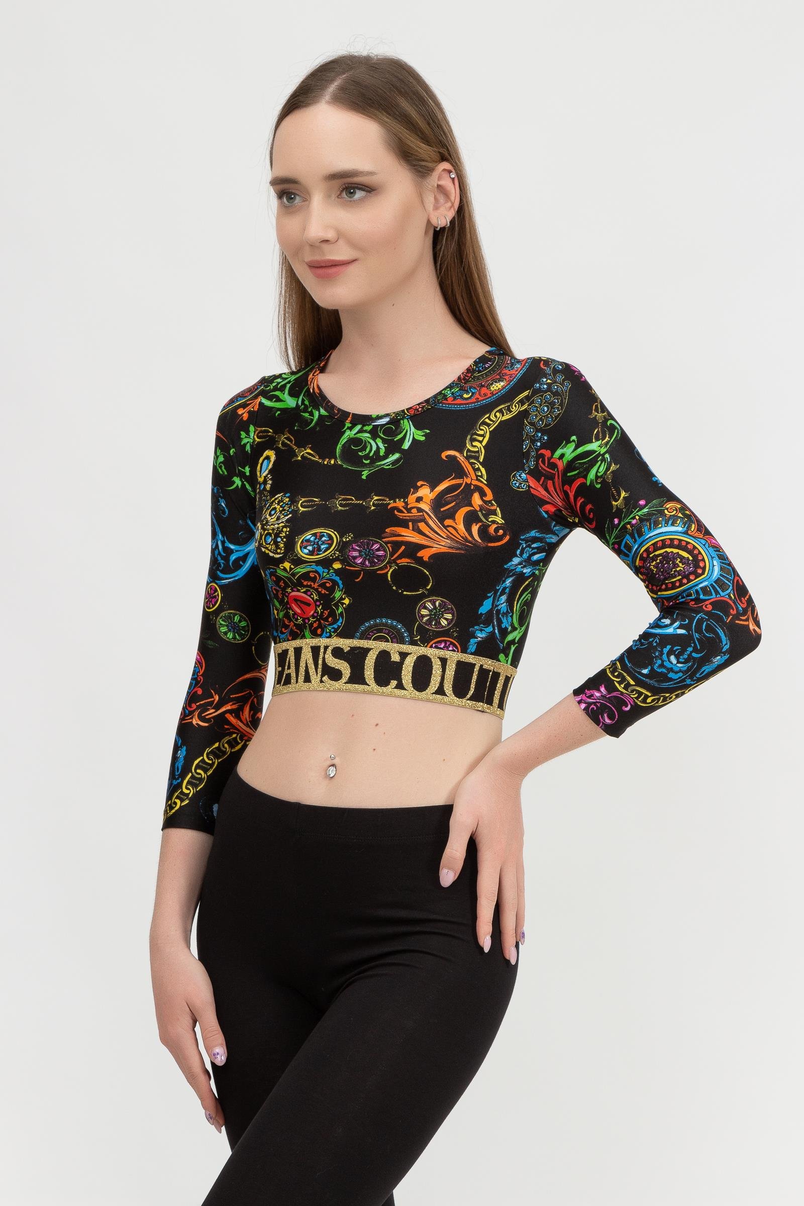 Versace Jeans Couture Kadın Uzun Kollu T-Shirt