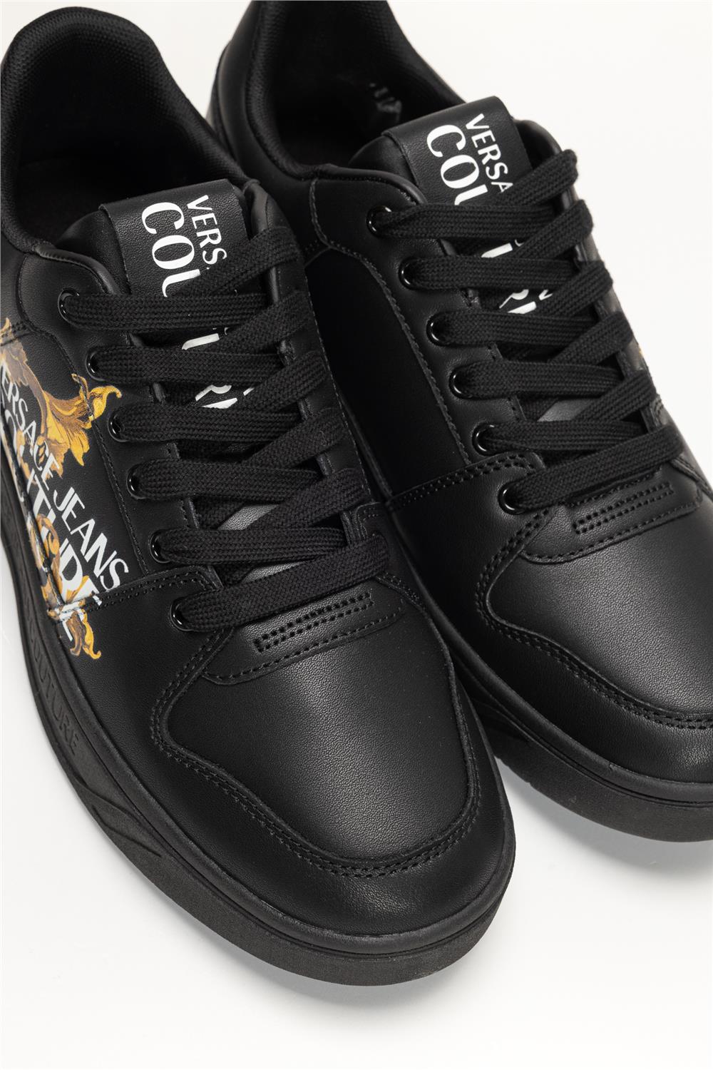 Versace Jeans Couture Leather Baroque Print Erkek Sneaker