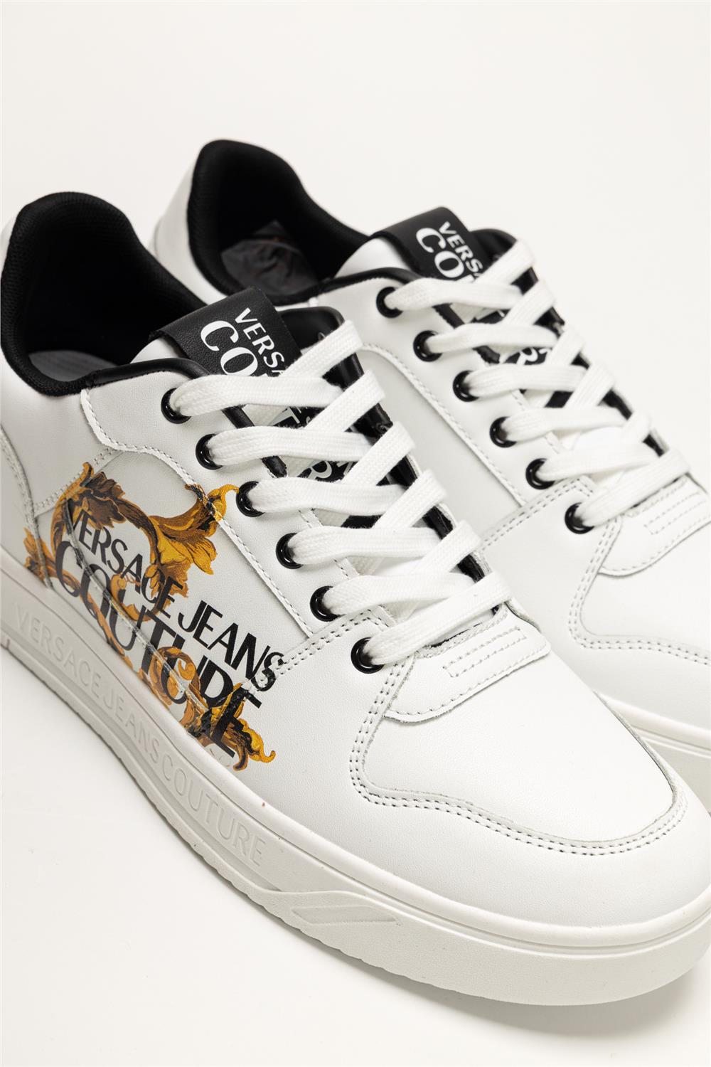 Versace Jeans Couture Leather Baroque Print Erkek Sneaker