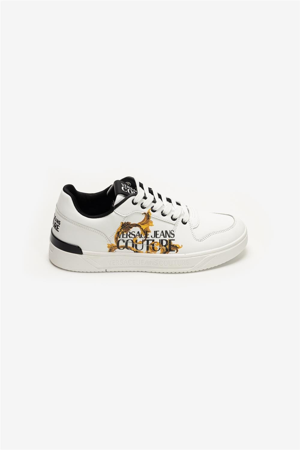 Versace Jeans Couture Leather Baroque Print Erkek Sneaker