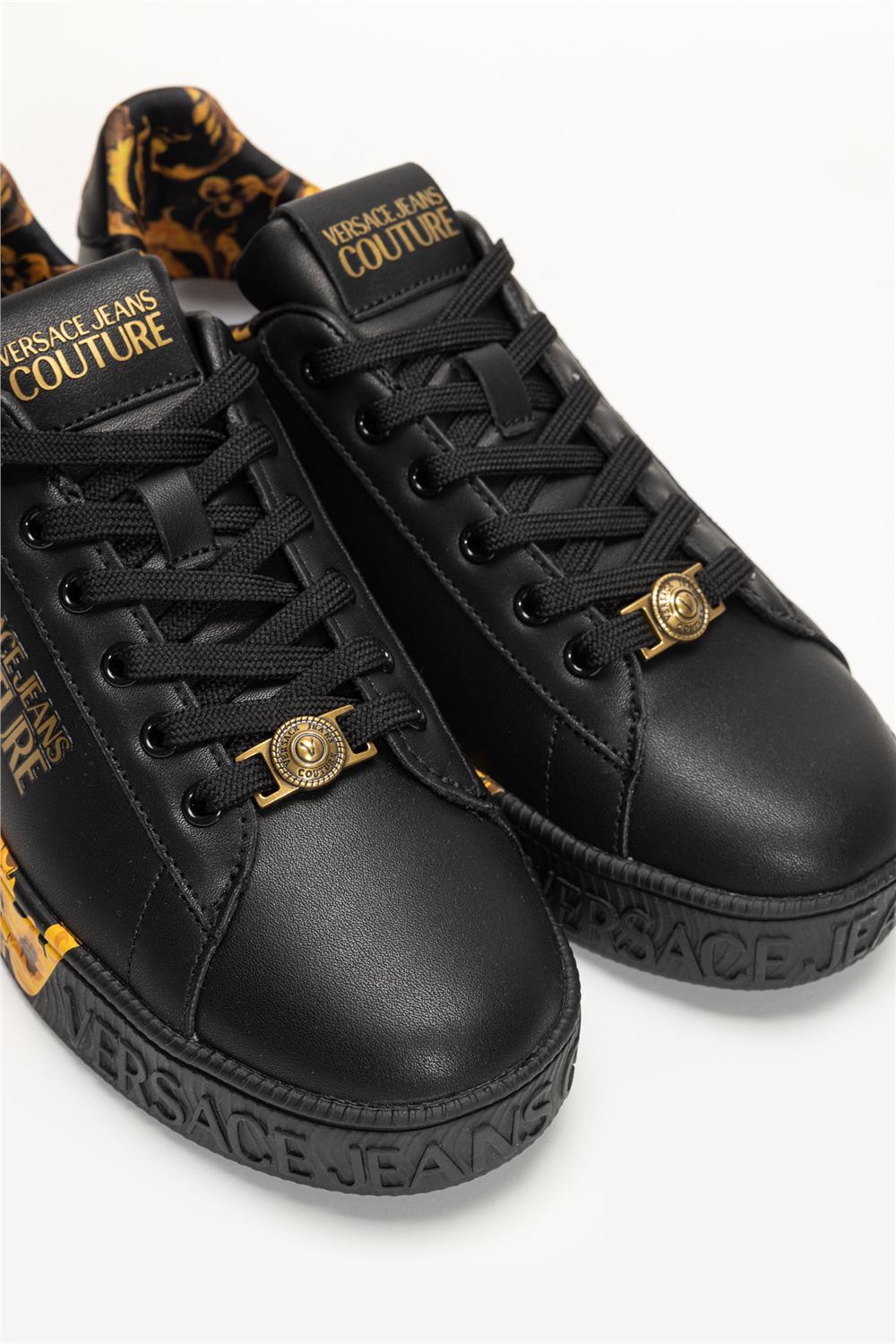 Versace Jeans Couture Leather Printed Outsole Kadın Sneaker