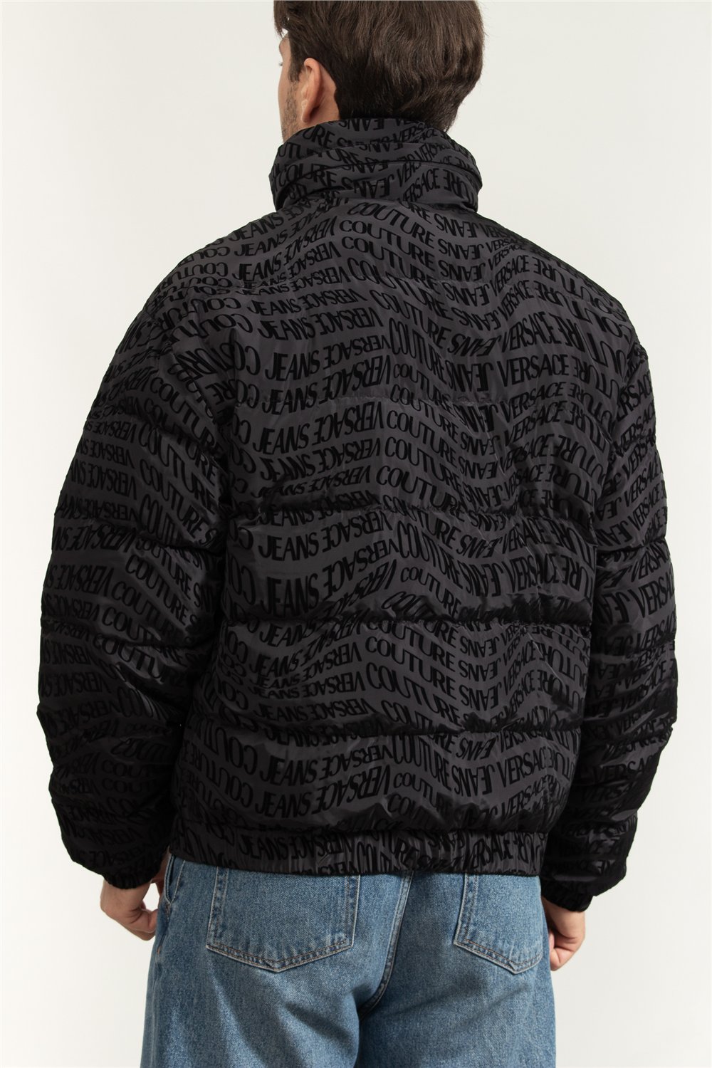 Versace Jeans Couture NY 50D Pr. All Liquify Flock Erkek Şişme Mont