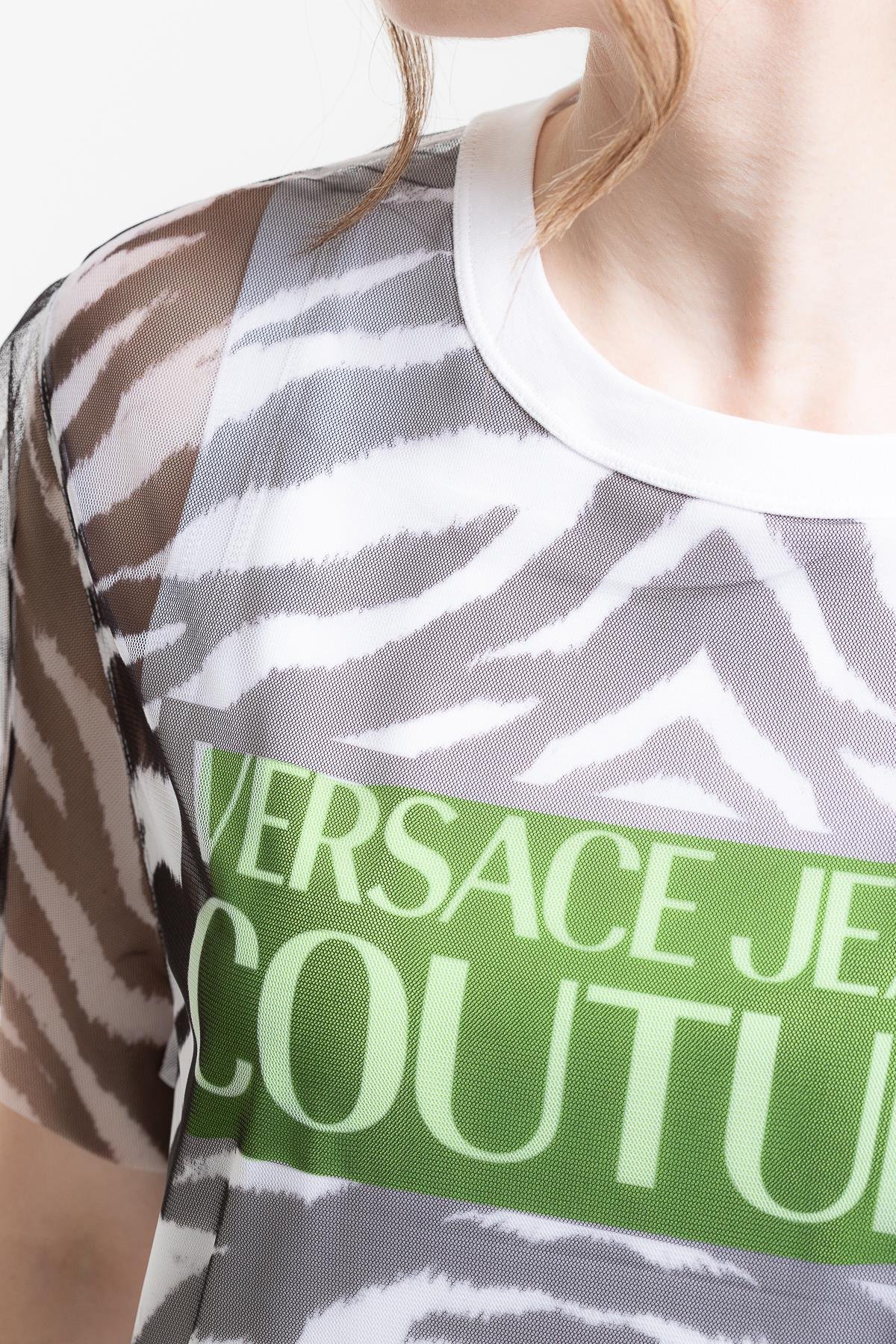 Versace Jeans Couture Tiger %100 Pamuklu Elbise
