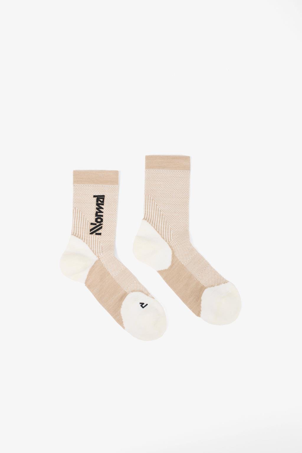 NNormal Merino Sock Bej Koşu Çorabı