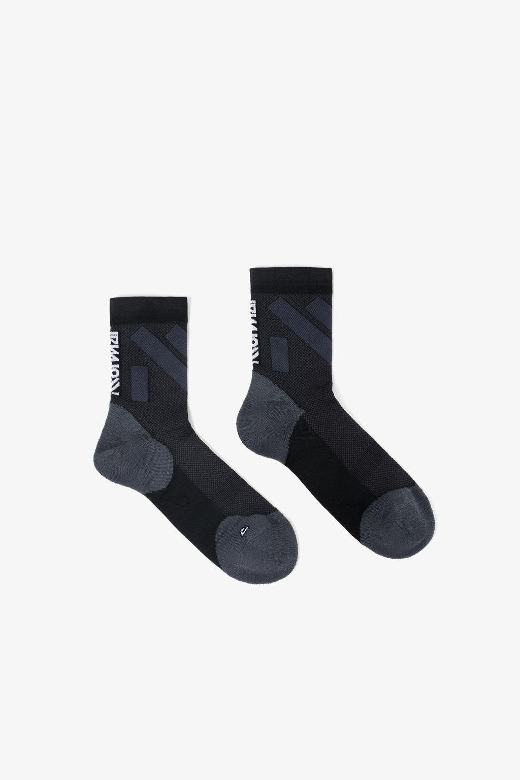NNormal Race Sock Kısa Kesim Siyah Koşu Çorabı