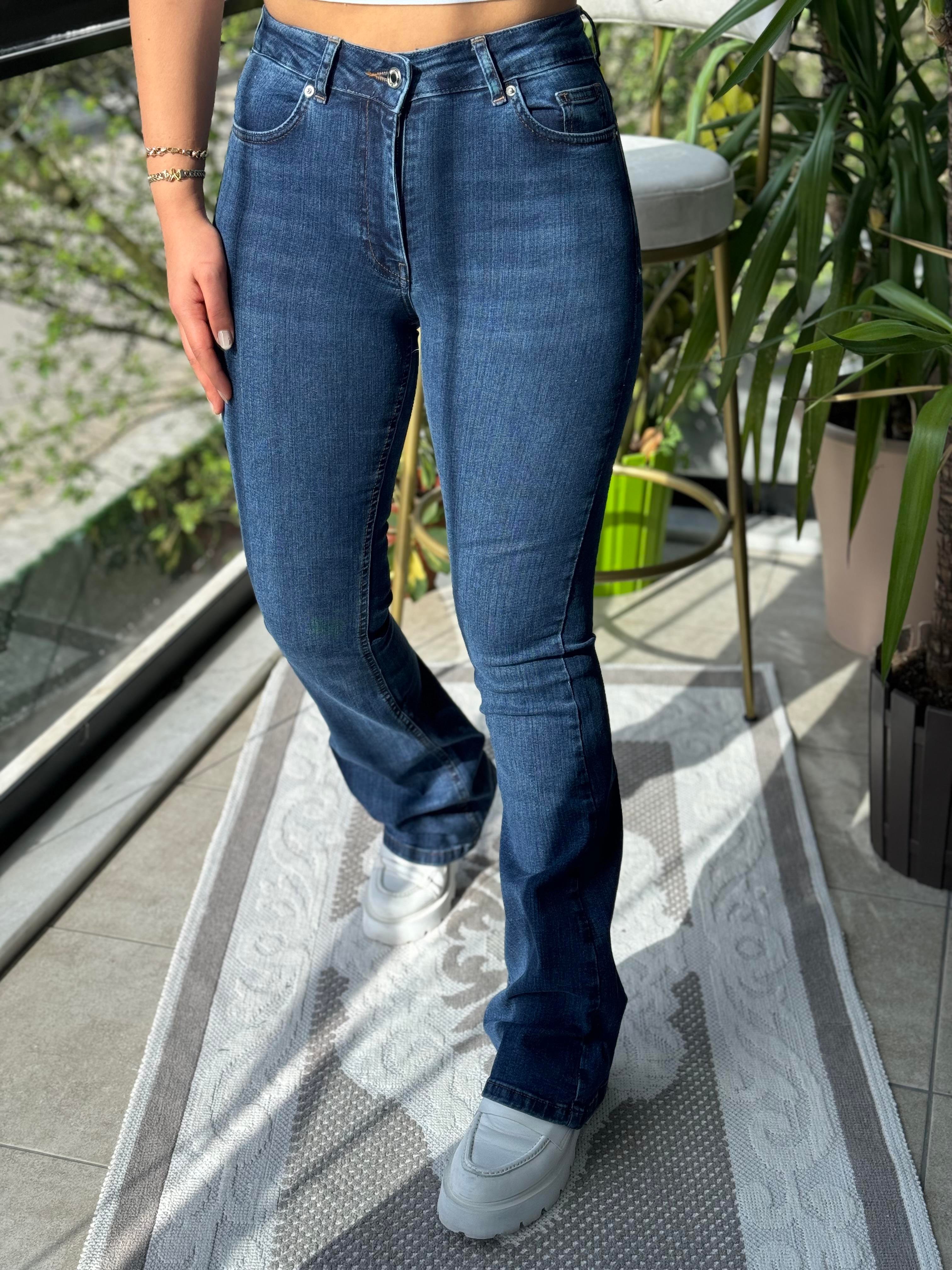 İspanyol Paça Jean Lacivert