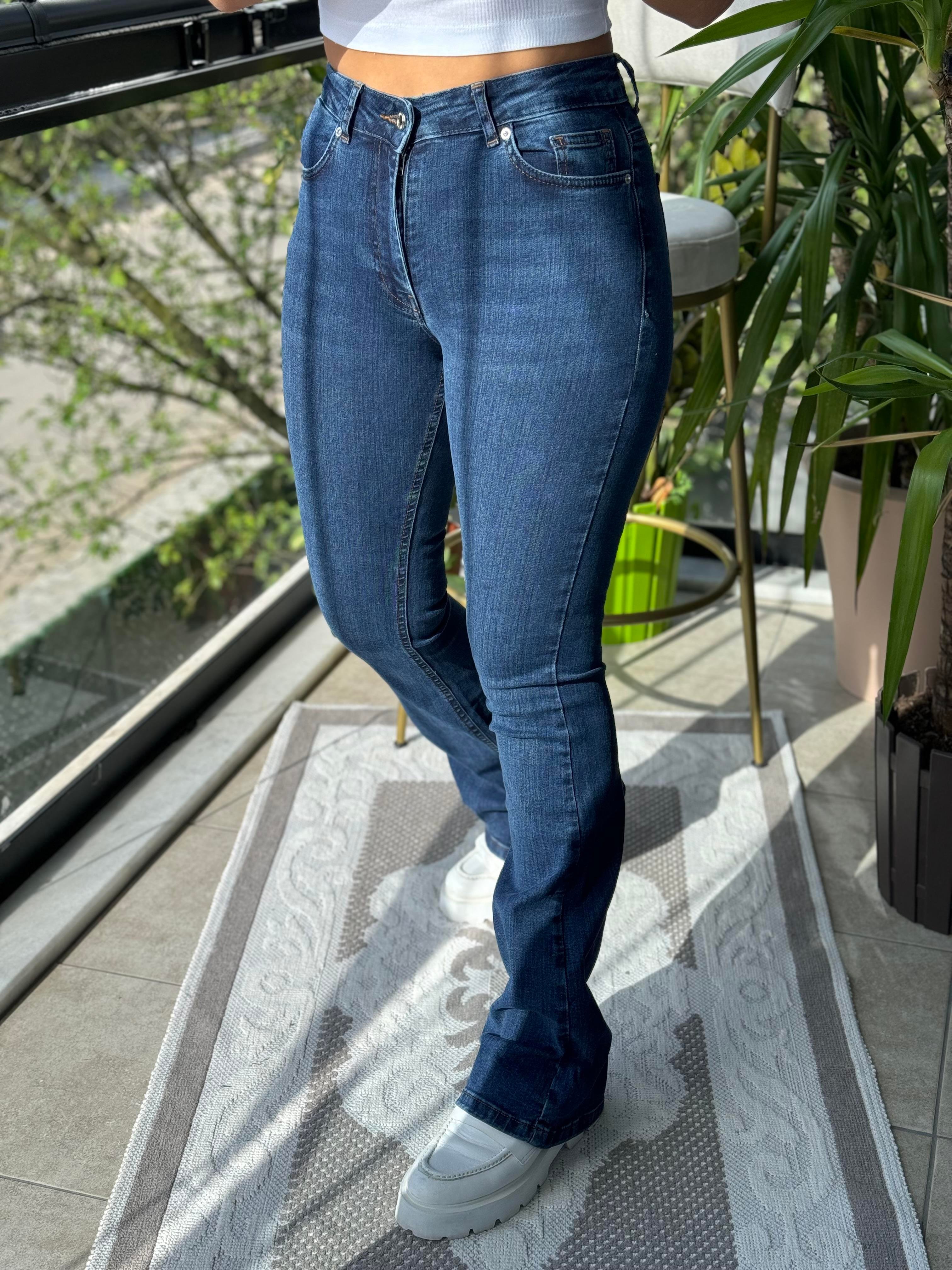 İspanyol Paça Jean Lacivert