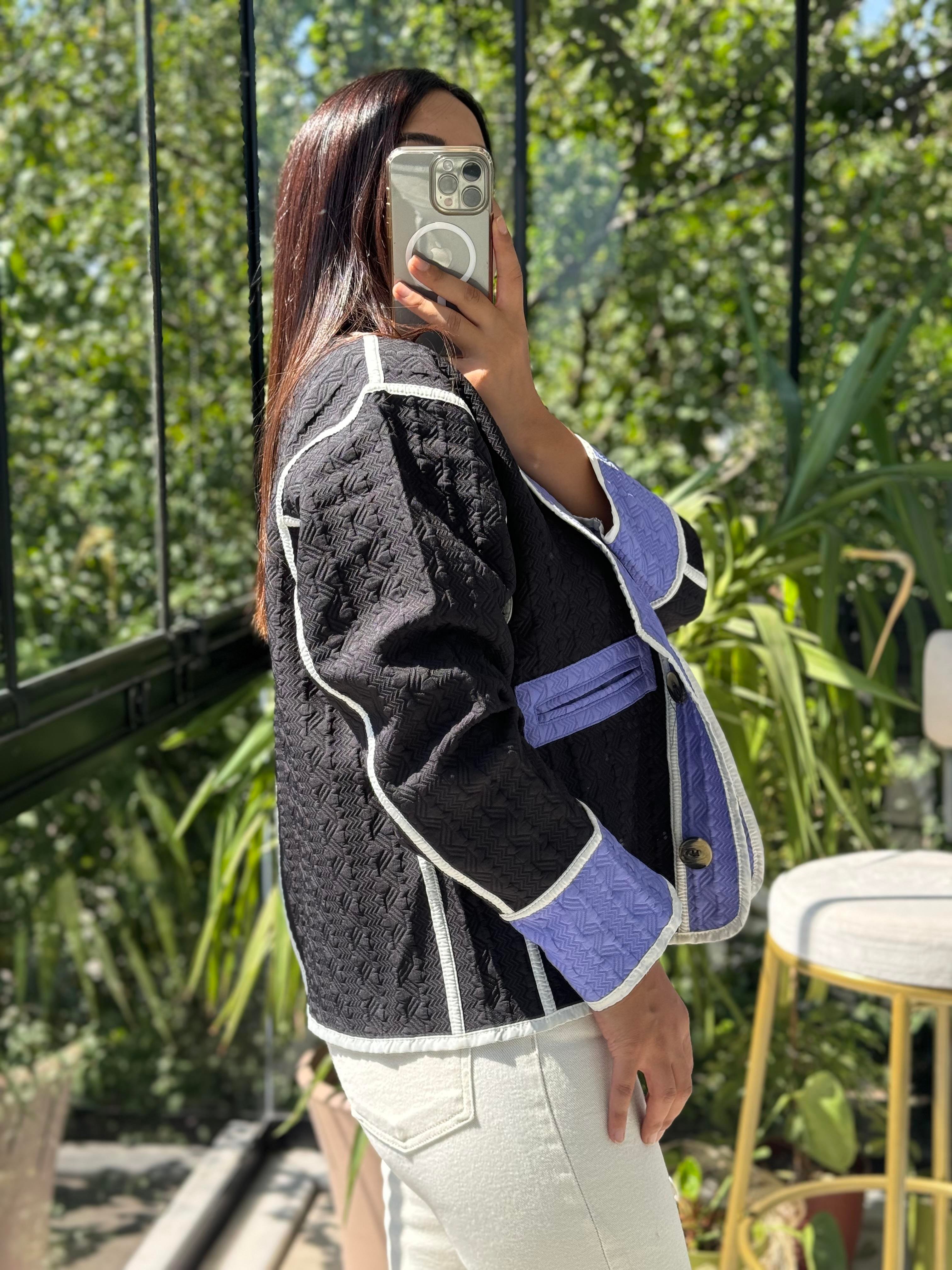 Jakar Kapitone Ceket Siyah