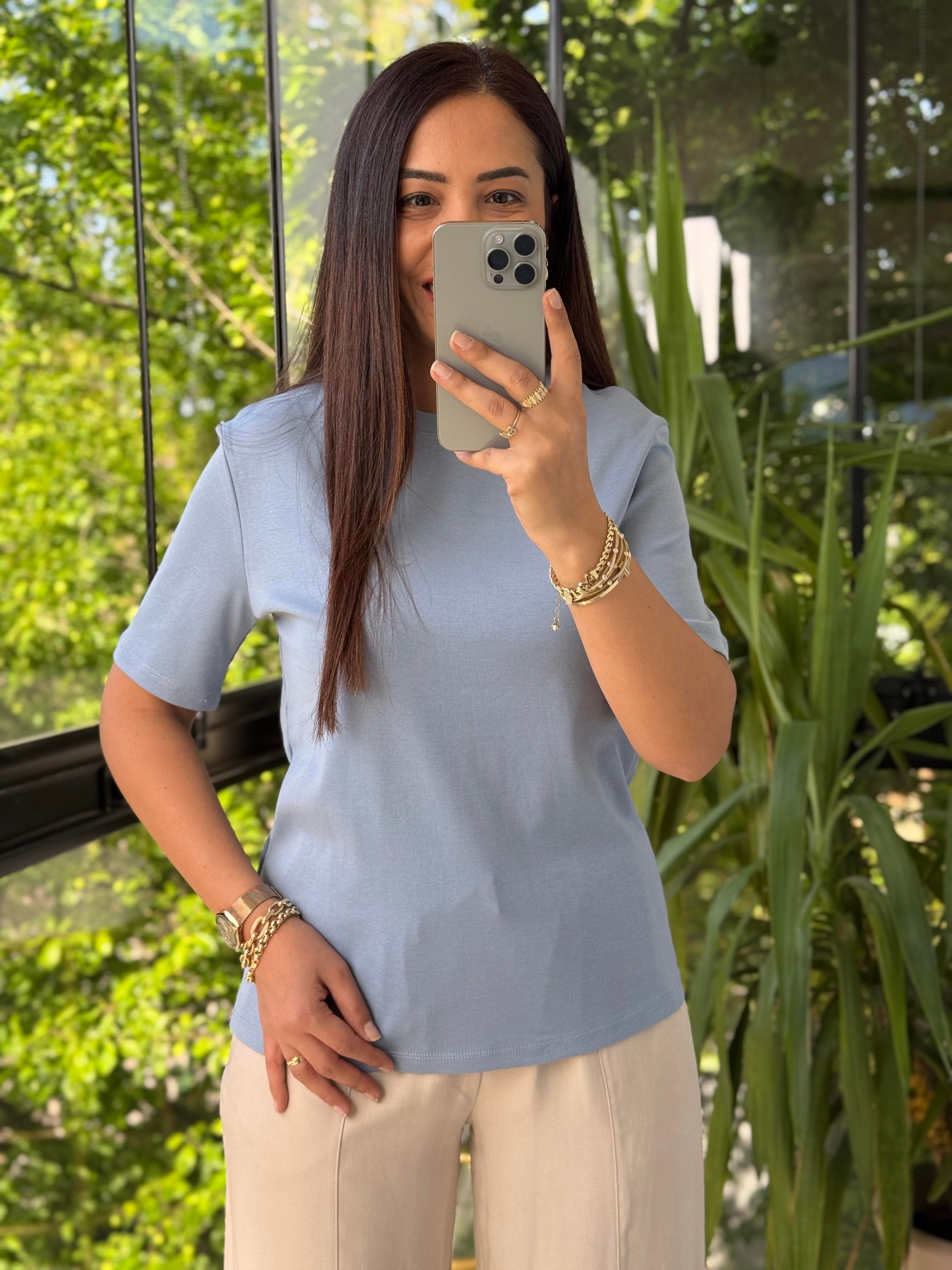 Massi Basic Tişört Bebe Mavi1