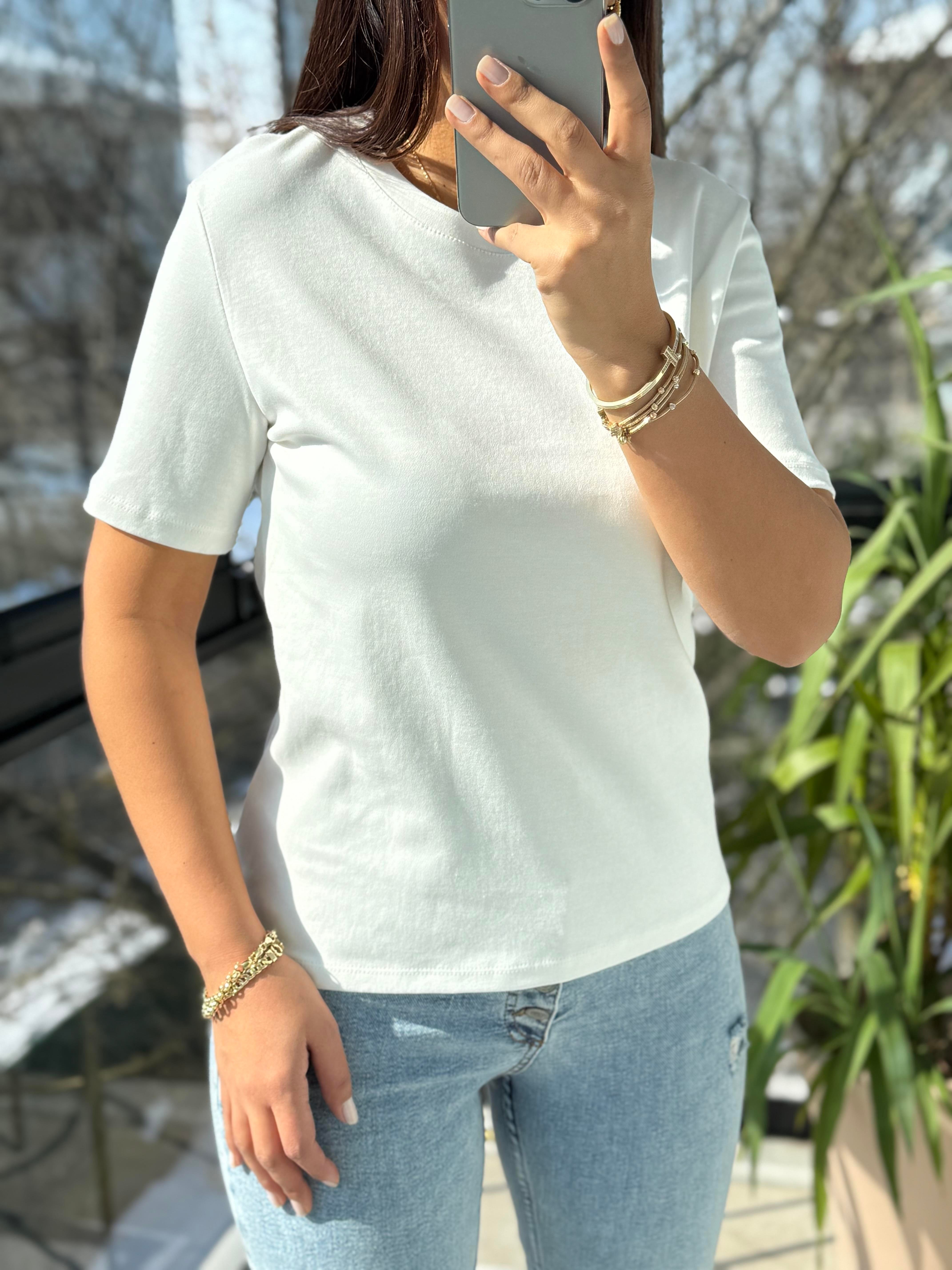 Massi Basic Tişört Ekru