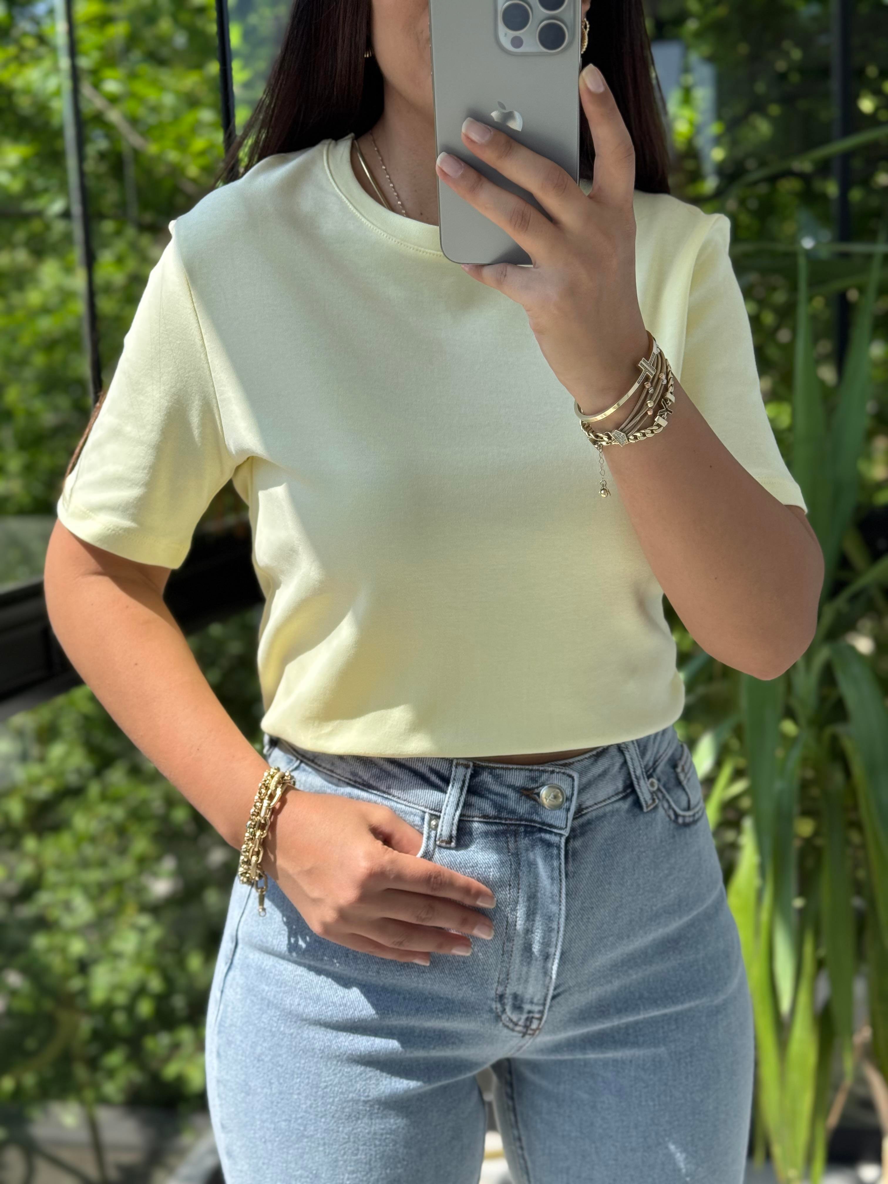 Massi Basic Tişört Sarı