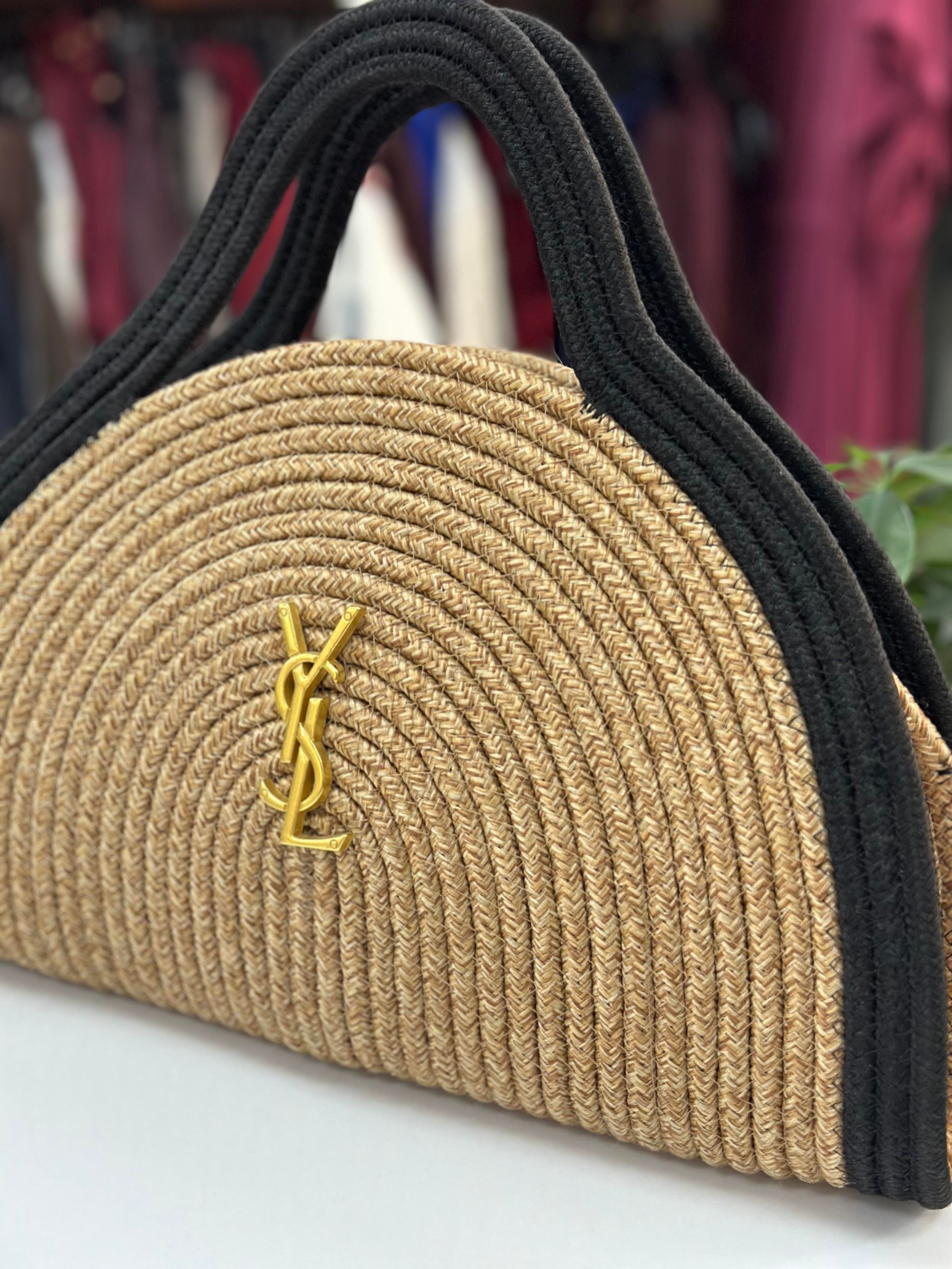 Ysl Hasır Çanta Siyah