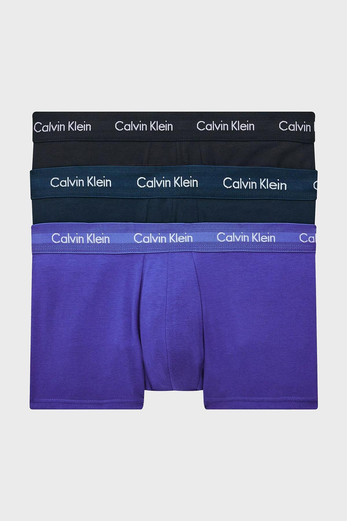 Calvin Klein Calvin Kleın Erkek Basic Calvin Klein İmzalı Bel Bantlı Mavi Külot 0000U2664G-4KU