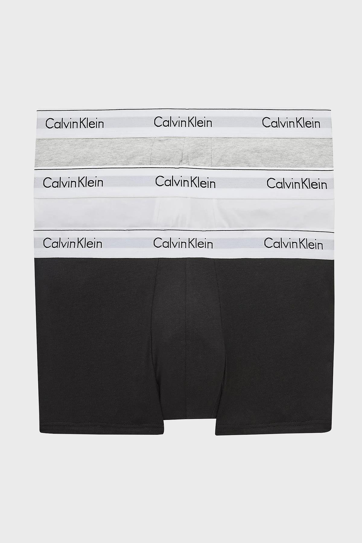 Calvin Klein Calvin Kleın Erkek Basic Calvin Klein İmzalı Bel Bantlı Çok Renkli Boxer 000NB2380A-MP1