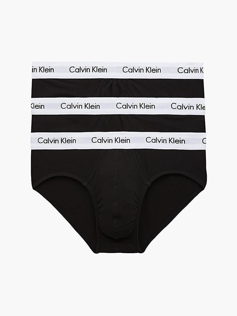 Calvin Klein Calvin Kleın Erkek Basic Calvin Klein İmzalı Bel Bantlı Siyah Külot 0000U2661G-001
