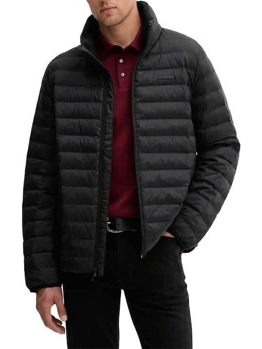 Calvin Klein Calvin Klein Erkek Normal Kalıp Kapitone Desenli Isı Yalıtımlı Su Geçirmez Dik Yaka Siyah Ceket LV04LC506G-UB1