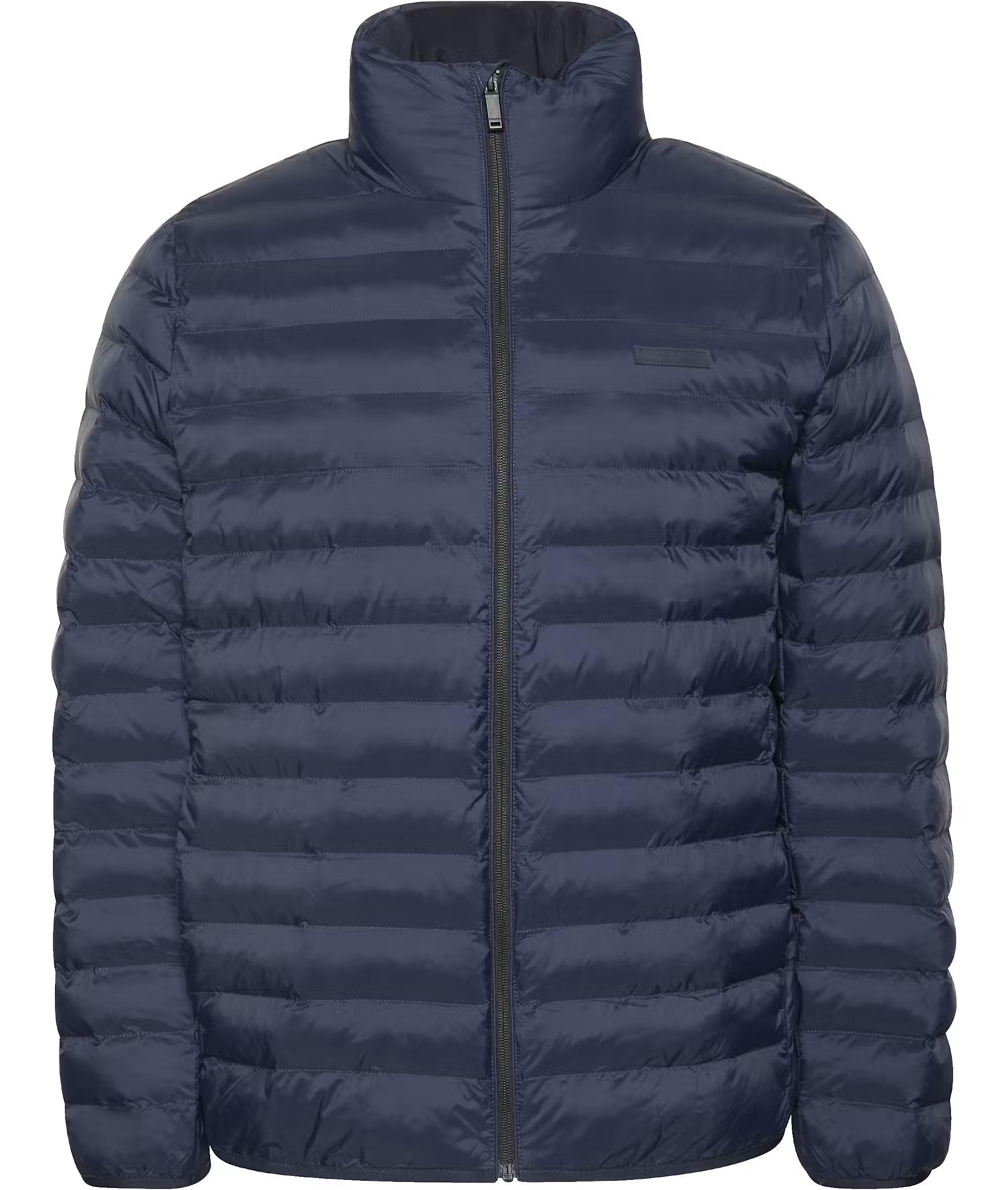 Calvin Klein Calvin Klein Erkek Normal Kalıp Kapitone Desenli Isı Yalıtımlı Su Geçirmez Dik Yaka Lacivert Ceket LV04LC506G-CEF