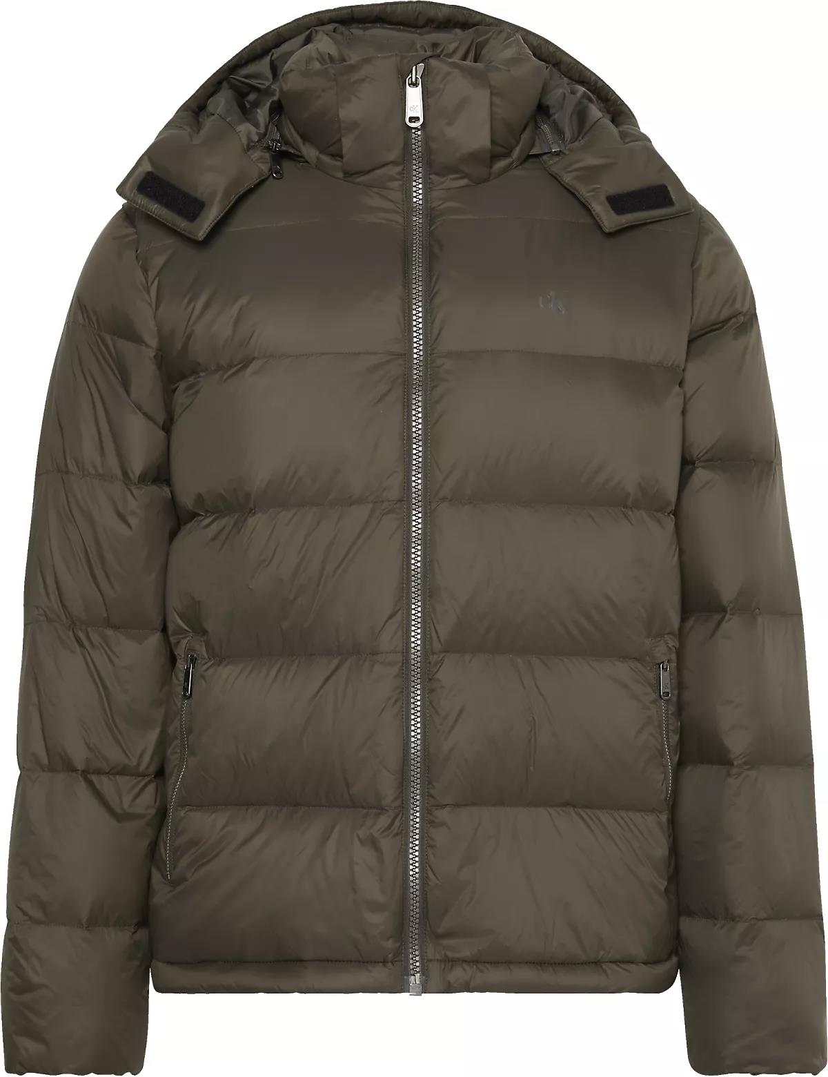 Calvin Klein Calvin Klein Erkek Ördek Tüyü Doldurma Uzun Kol Şişme Kapşonlu Yeşil Mont LV04RC518G-PAR