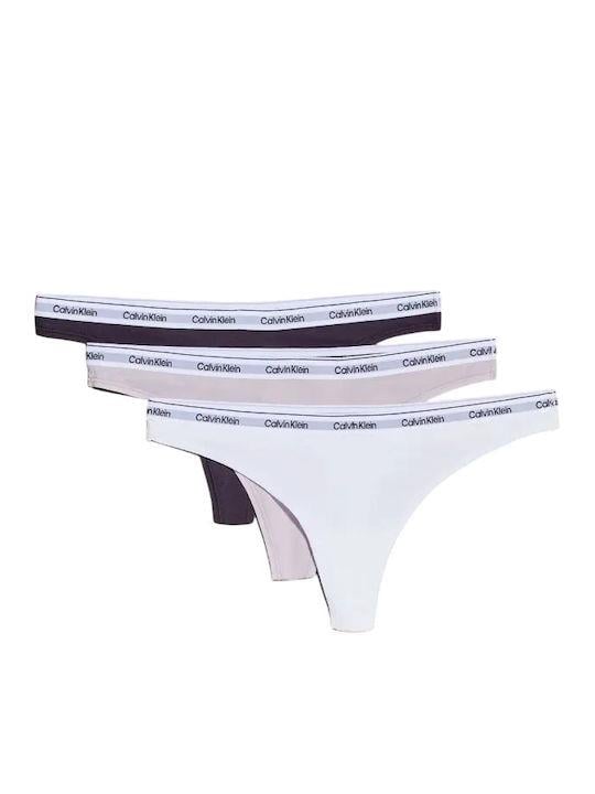 Calvin Klein Calvin Klein Kadın Marka Logolu Rahat Kesim Çok Renkli Boxer 000QD5209E-QA7