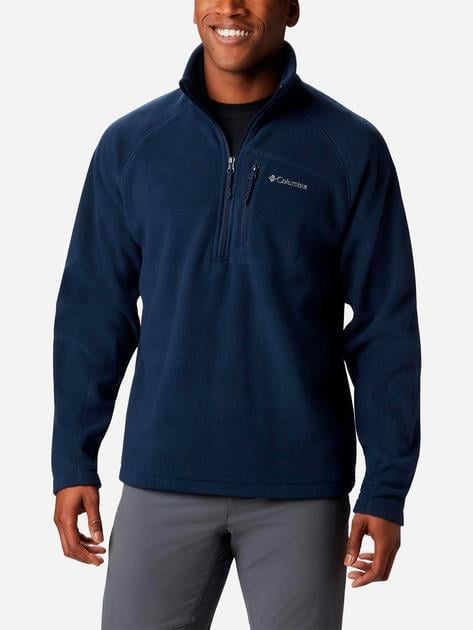 Columbia Columbia Erkek Fermuar Kapamalı Dik Yaka Uzun Kollu Lacivert Sweatshirt 1553511-468