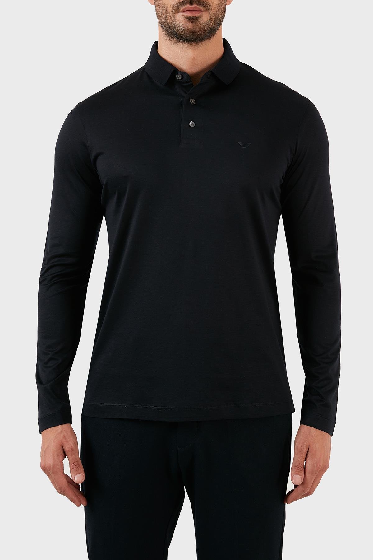 Emporio Armani Emporıo Armani Erkek Lacivert Polo Yaka T-Shirt 8N1F97 1JUVZ-0920