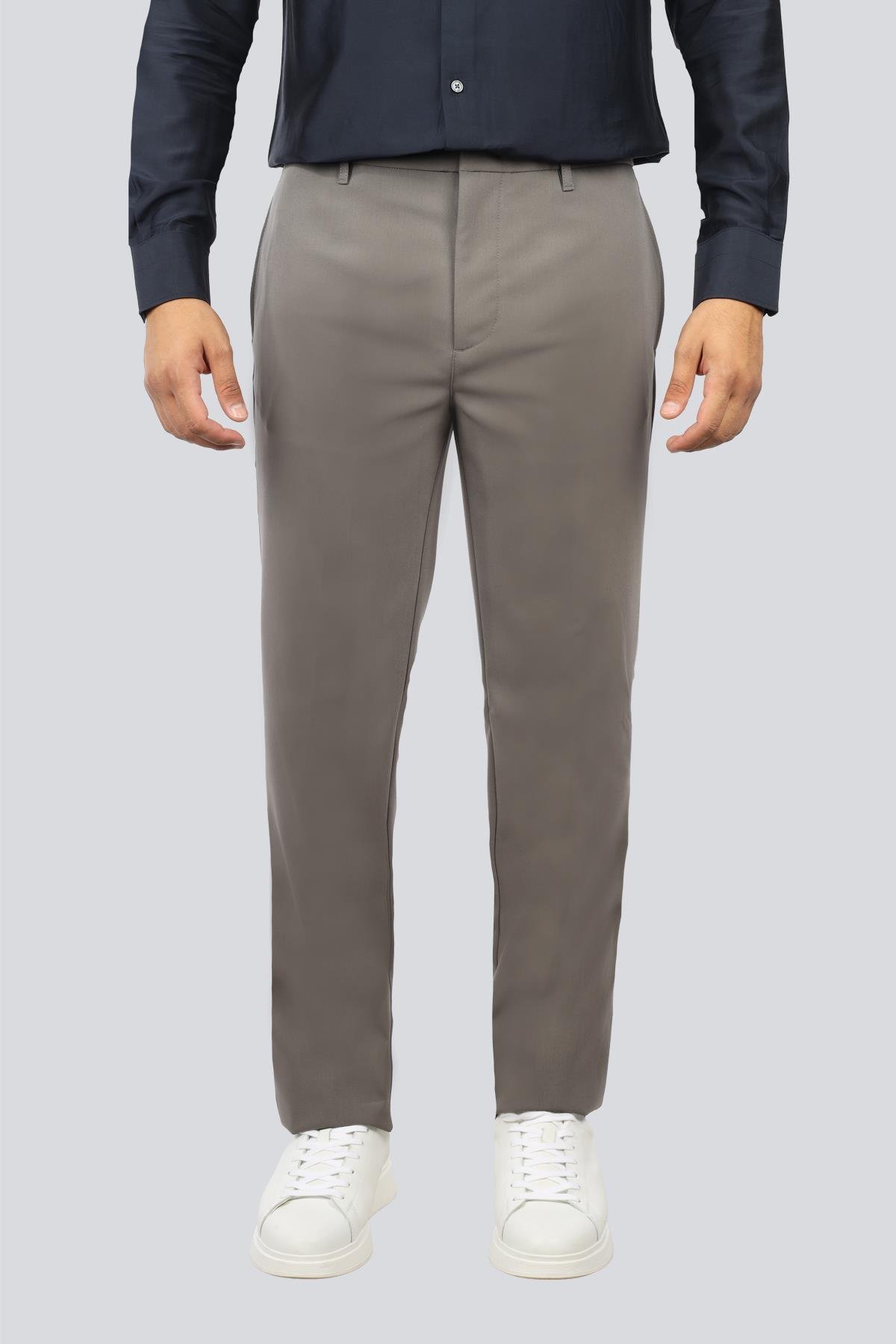 Emporio Armani Emporıo Armani Erkek Normal Kalıp Düz Paça Metalik Kartal İmzalı Bej Pantolon EM003660 AF18079-U8092