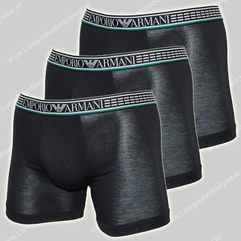 Emporio Armani Emporıo Body Erkek Marka Logolu Beli Lastikli Siyah Boxer 111473 1A728-SIY