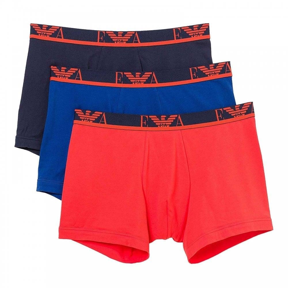 Emporio Armani Emporıo Body Erkek Marka Logolu Beli Lastikli Lacivert Boxer 111473 1P715-735