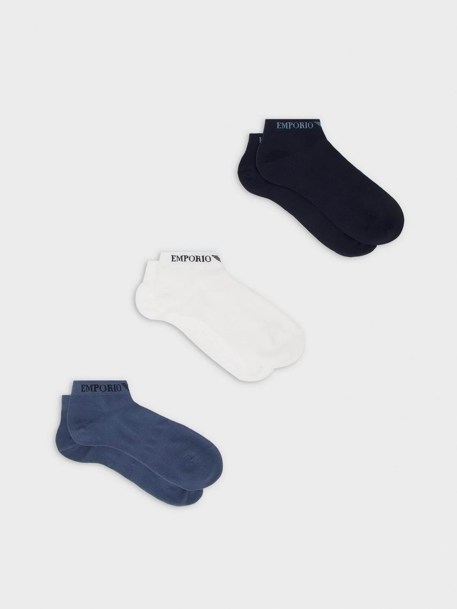 Emporio Armani Emporıo Body Erkek Pamuklu Logolu Dokuma Kumaş Lacivert1 Çorap 300048 3F254-59436
