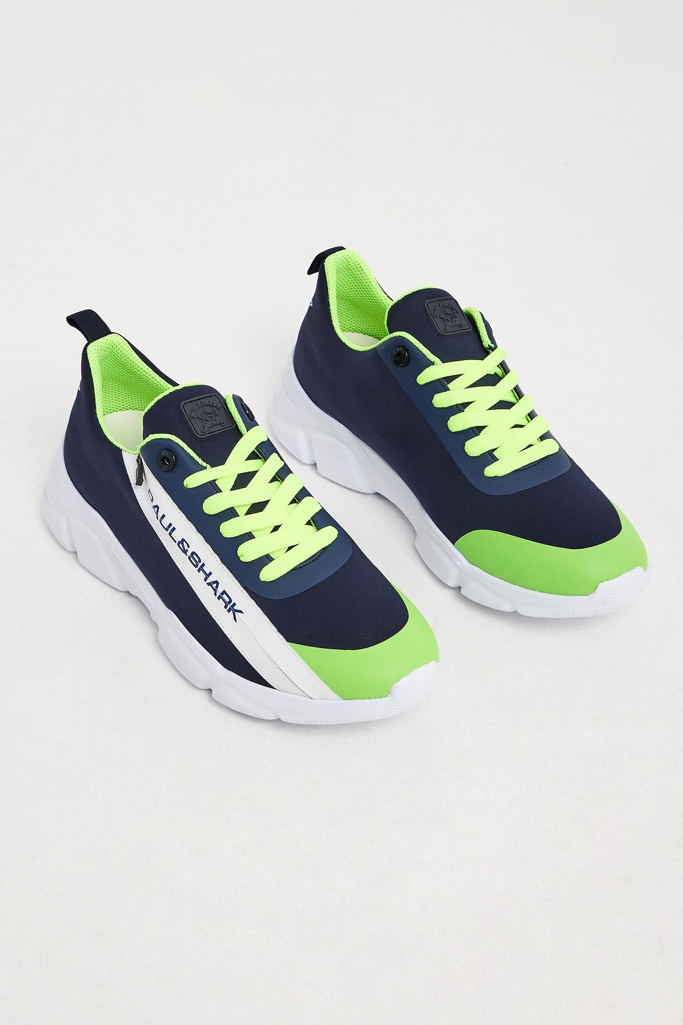 Paul Shark Paul Shark Erkek Günlük kullanım Düz ve Kısa Topuklu Lacivert Sneaker 22418000-013