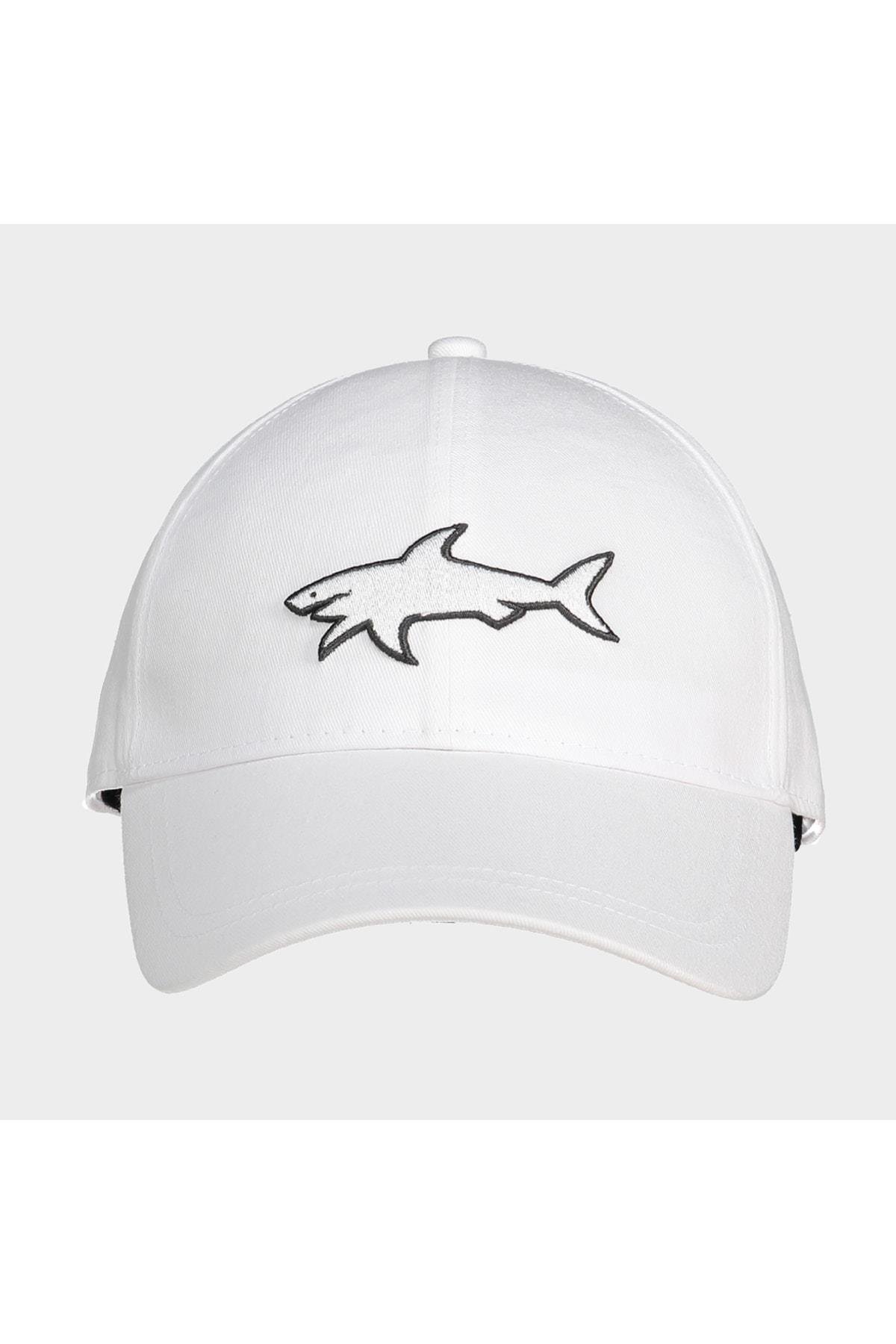 Paul Shark Paul Shark Erkek Marka Logolu Rahat Kullanım Dört Mevsim Beyaz Spor Şapka COP7103-001