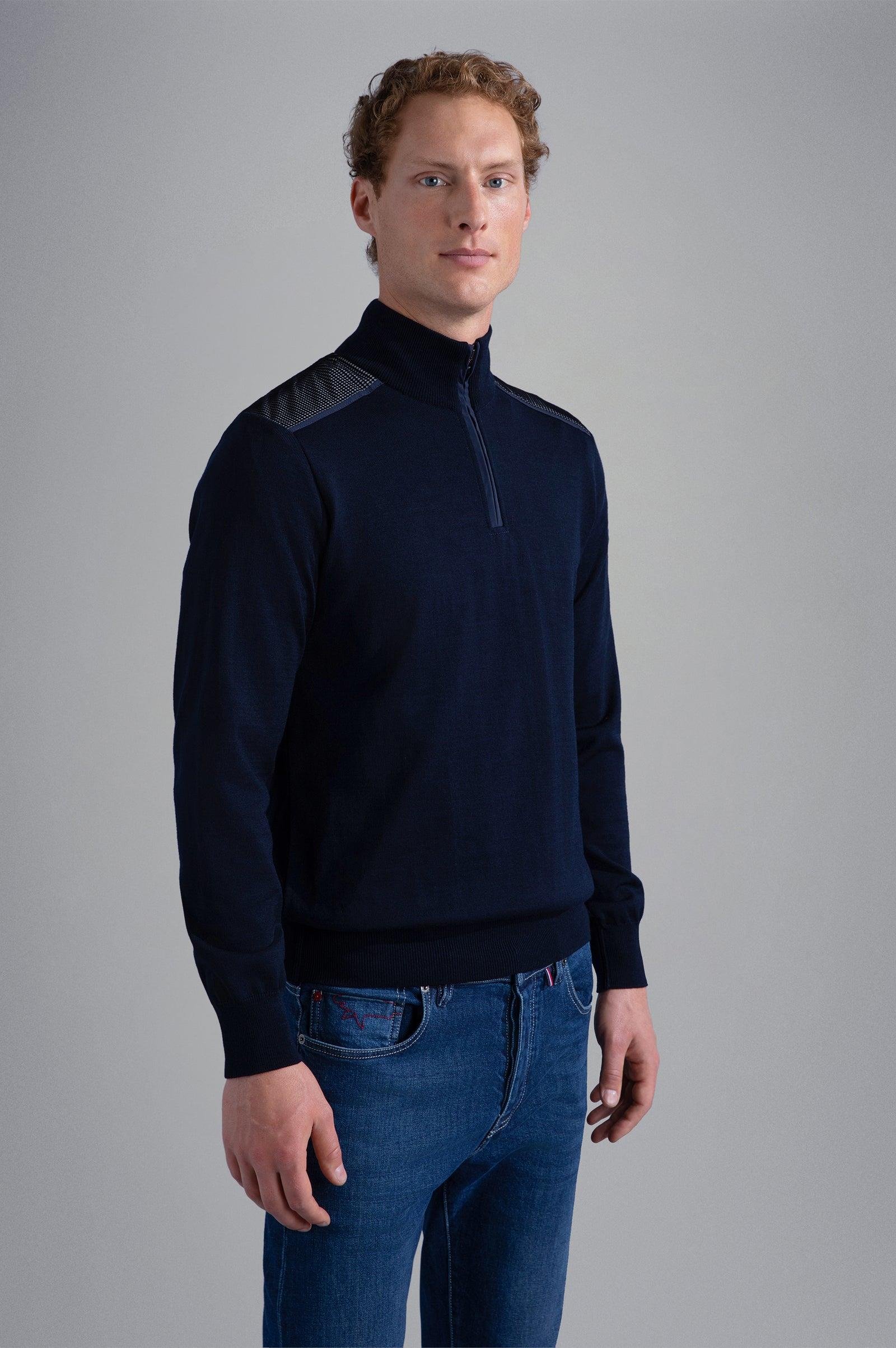 Paul Shark Paul Shark Erkek Marka Logolu Uzun Kollu Rahat Lacivert Sweatshirt 13311132A-050