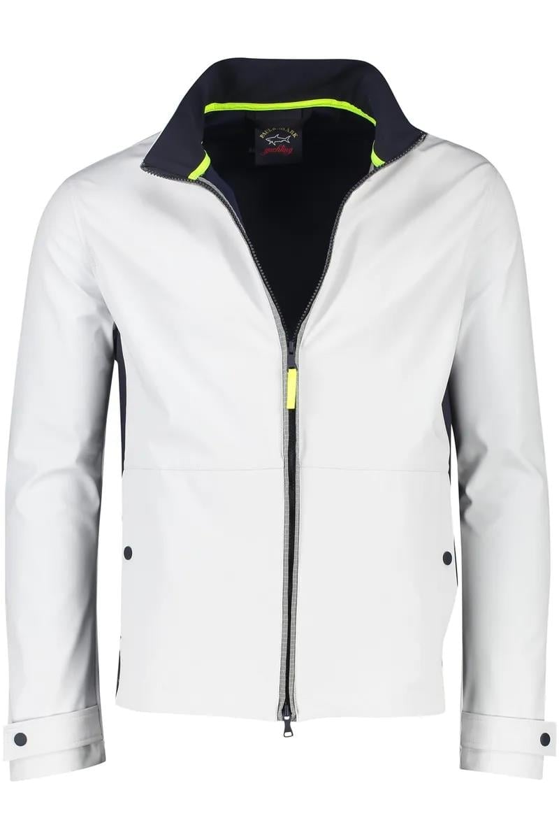 Paul Shark Paul Shark Erkek Marka Logo Detaylı Regular Fit Uzun Kollu Beyaz Ceket 23412151-010