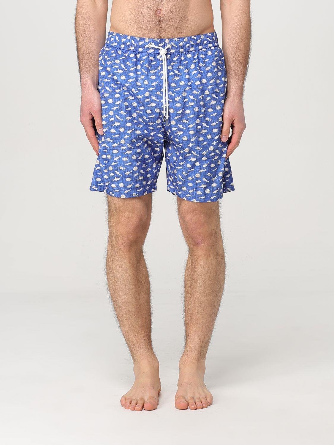 Paul Shark Paul Shark Erkek Normal Kesim Beli İp Bağlamalı Kısa Mavi Deniz Şortu 25415046-N16